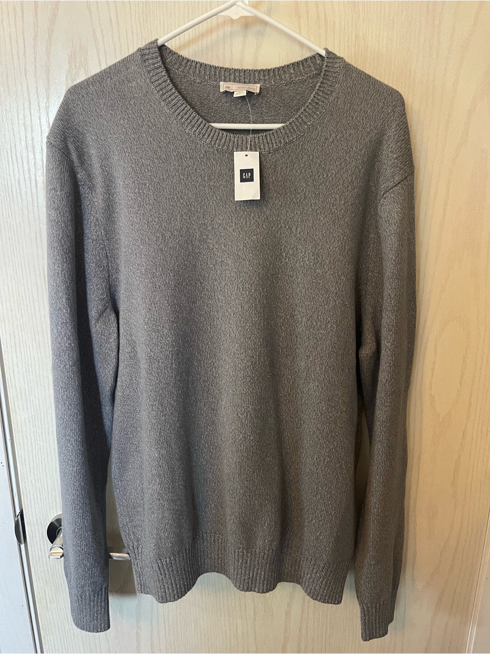 GAP Gray Cotton Crewneck Sweater